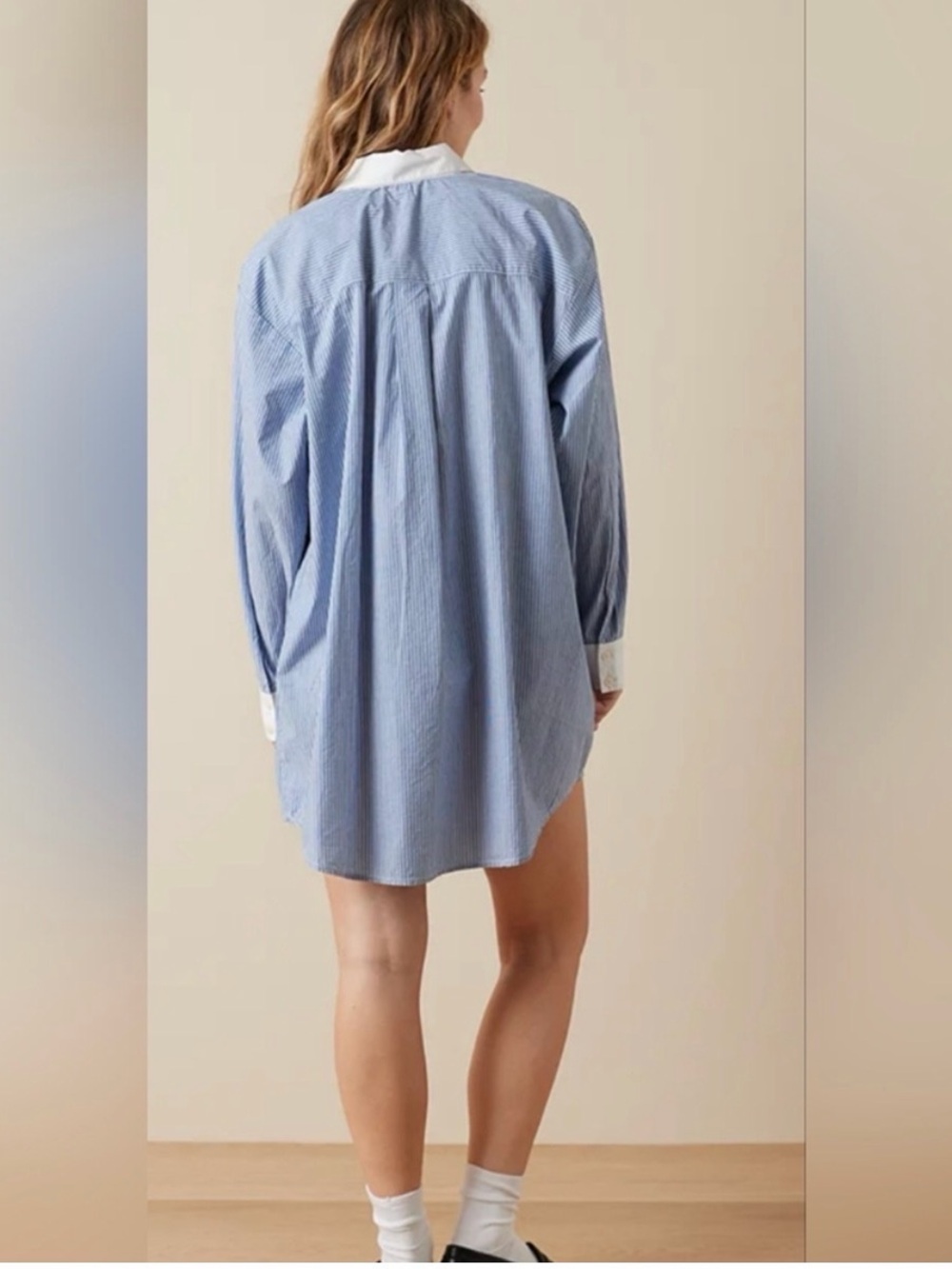 Women's American Eagle Blue Shirt Dress Size XS - Picture 3 of 6